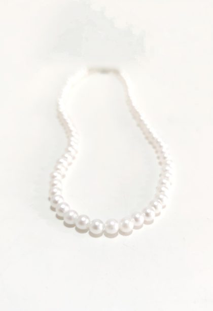 Collar perla Bl/ unisex
