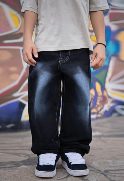 Pantalón Baggy Jean Acid Wash Kids
