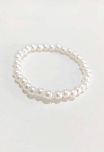 Pulsera perla BL/ unisex
