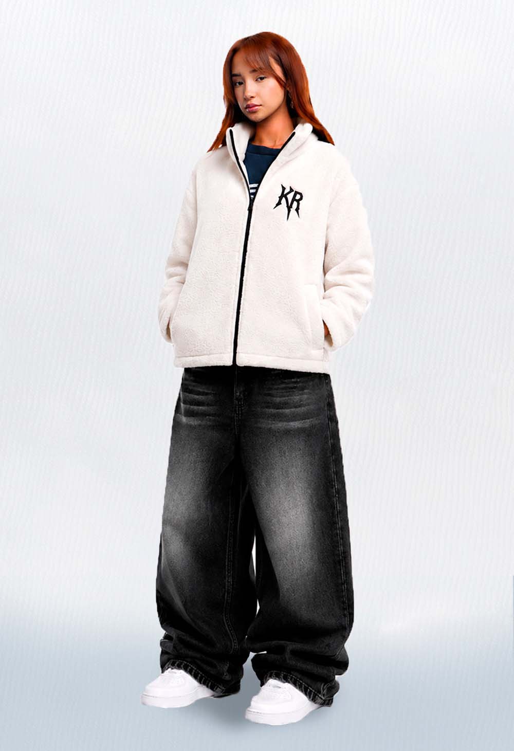carnero bLANCO + BAGGY JEAN
