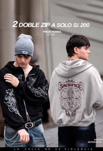 Pack Limitado:  2 DOBLE ZIP A s/.200
