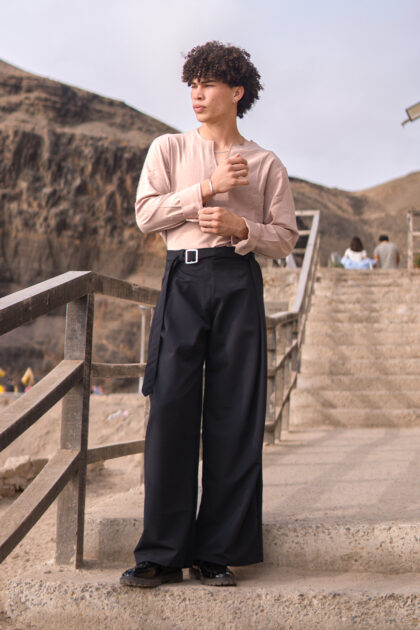 Pack: CAMISA PACIFIC BEIGE+ PANTALON  PACIFIC NEGRO