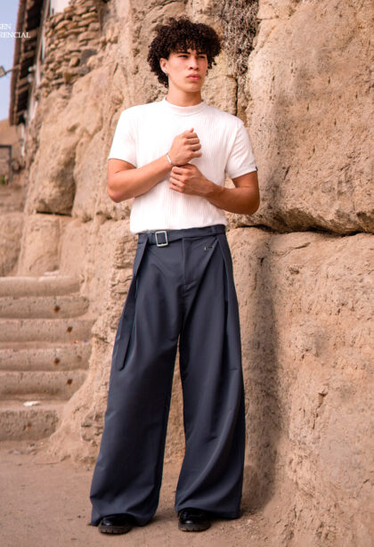 Pack: POLO ROYAL BLANCO  + PANTALON  PACIFIC  PLOMO