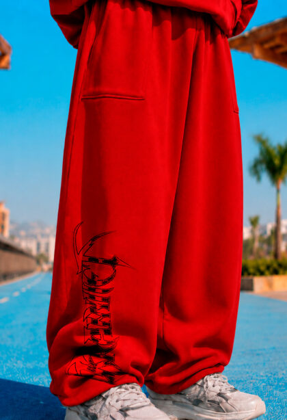 Buzo oversize rojo